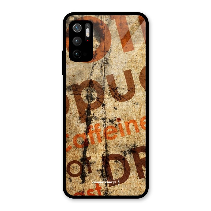 Coffee Caffeine Glass Back Case for Poco M3 Pro 5G