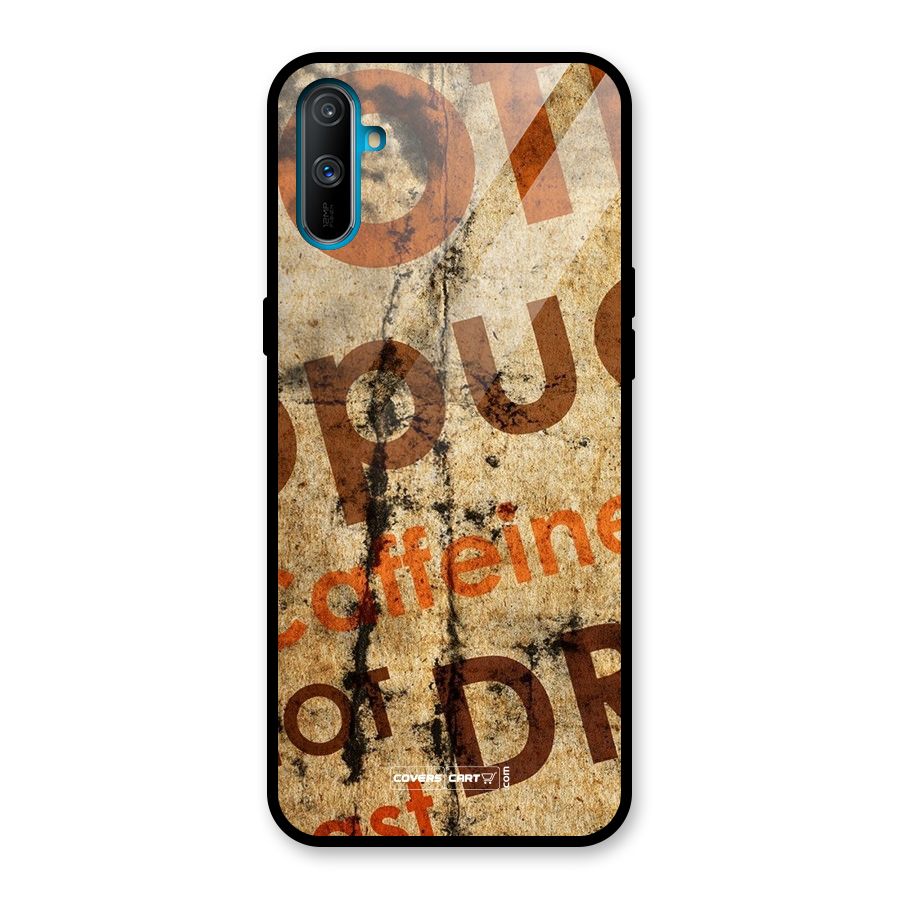 Coffee Caffeine Glass Back Case for Realme C3