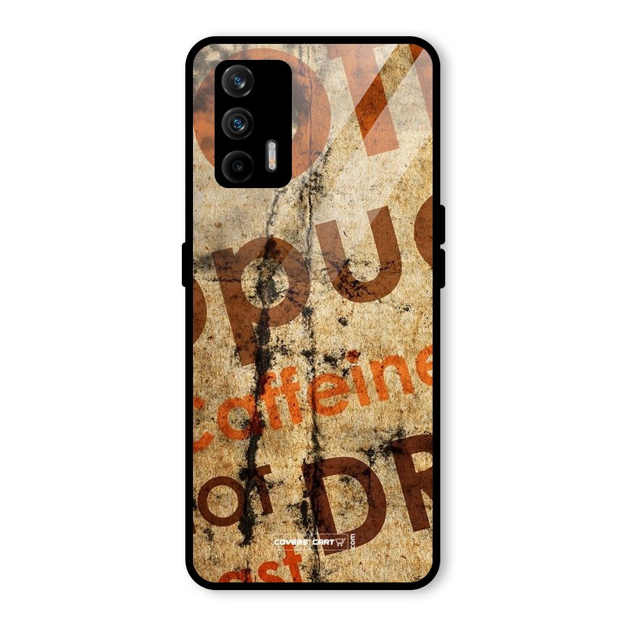 Coffee Caffeine Glass Back Case for Realme GT 5G