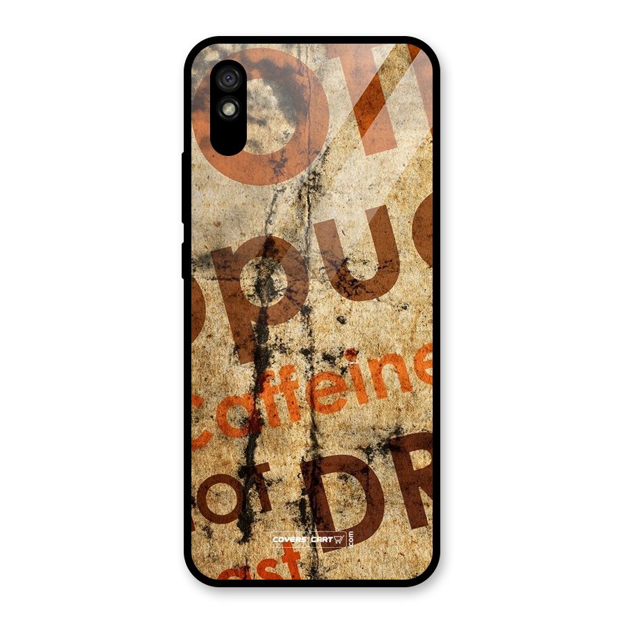 Coffee Caffeine Glass Back Case for Redmi 9i