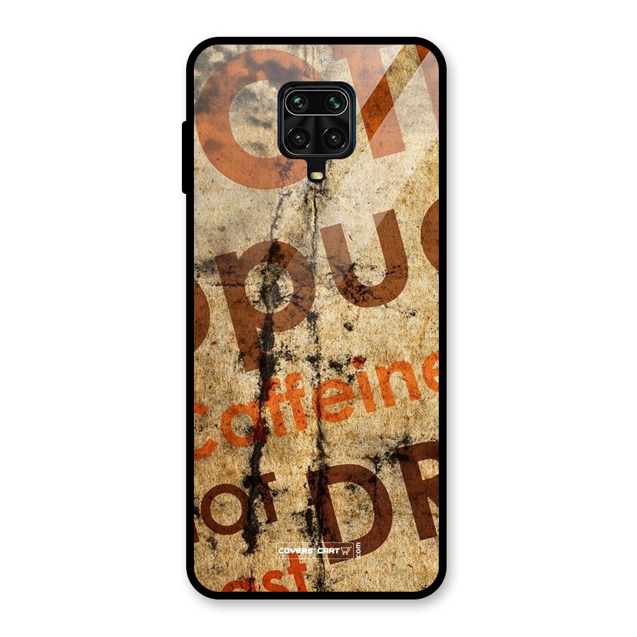 Coffee Caffeine Glass Back Case for Redmi Note 10 Lite
