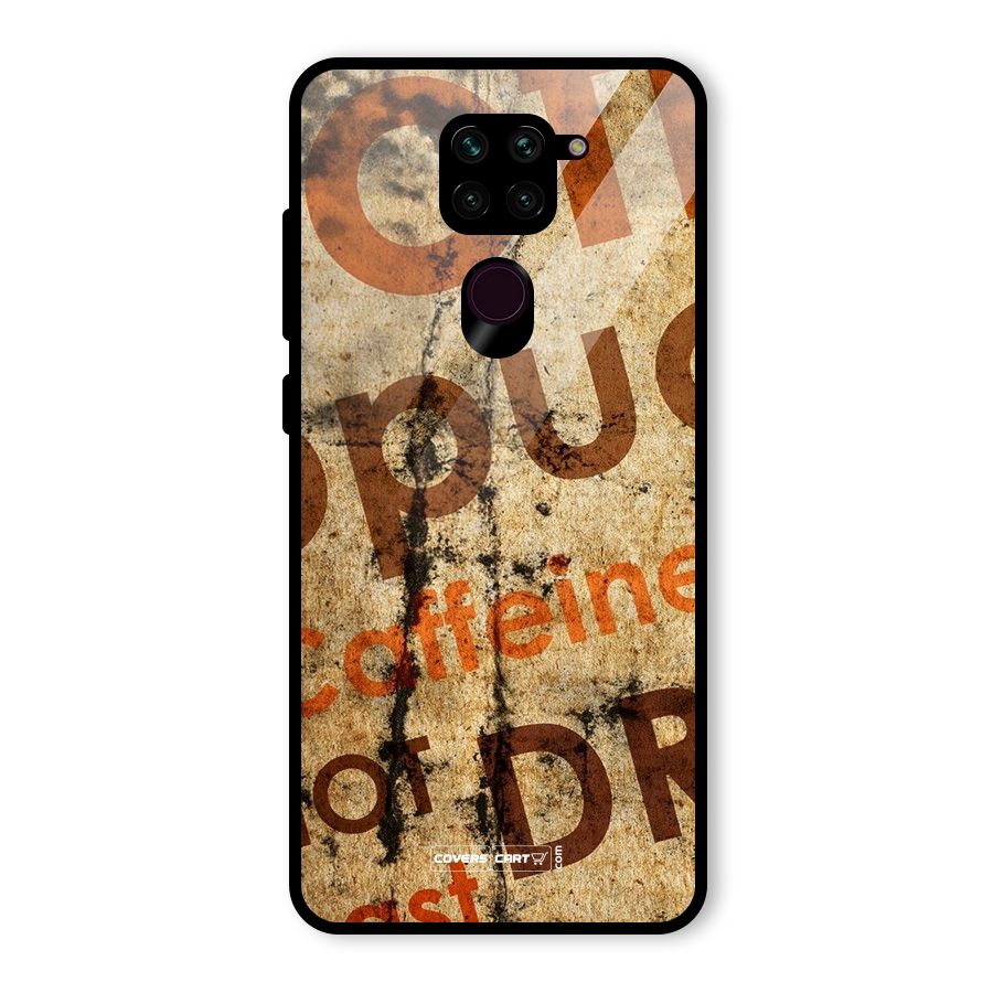 Coffee Caffeine Glass Back Case for Redmi Note 9