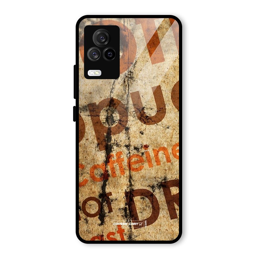 Coffee Caffeine Glass Back Case for Vivo iQOO 7 Legend 5G