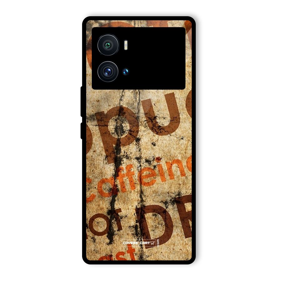 Coffee Caffeine Glass Back Case for Vivo iQOO 9 Pro