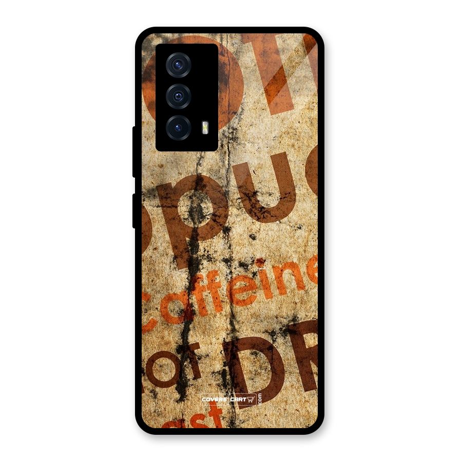 Coffee Caffeine Glass Back Case for Vivo iQOO Z5