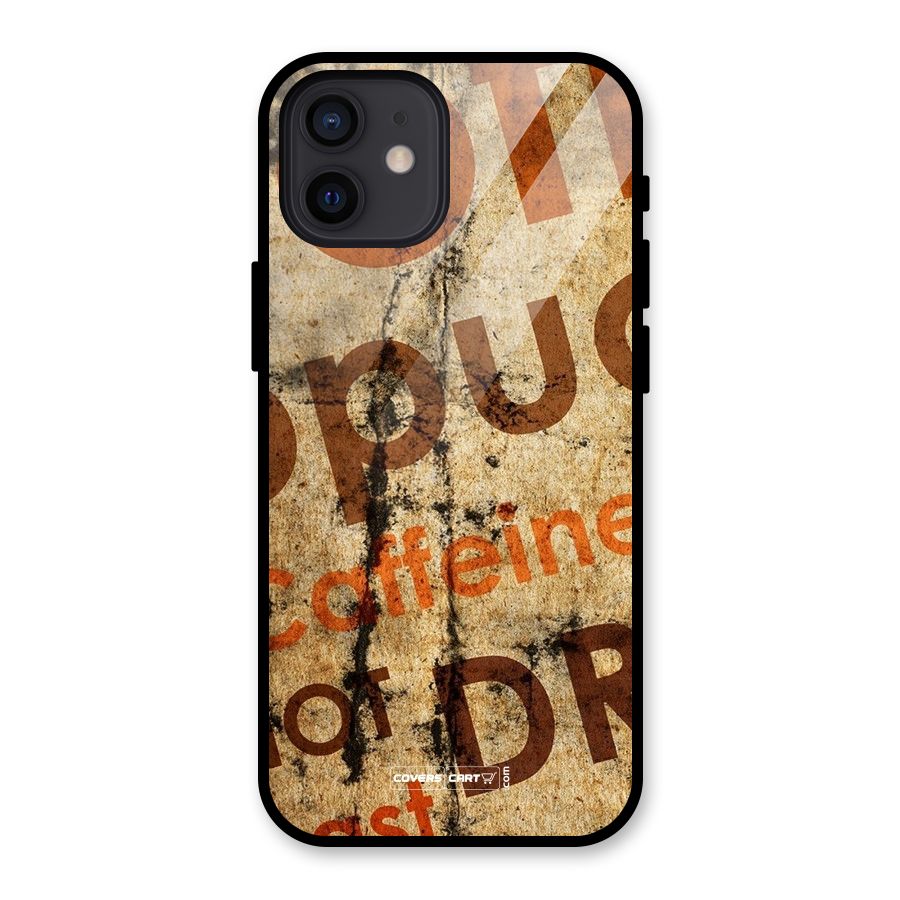 Coffee Caffeine Glass Back Case for iPhone 12