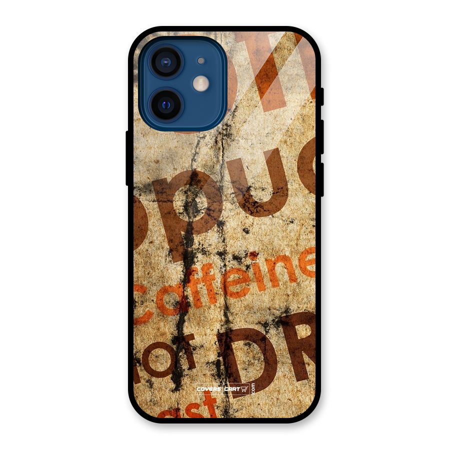 Coffee Caffeine Glass Back Case for iPhone 12 Mini