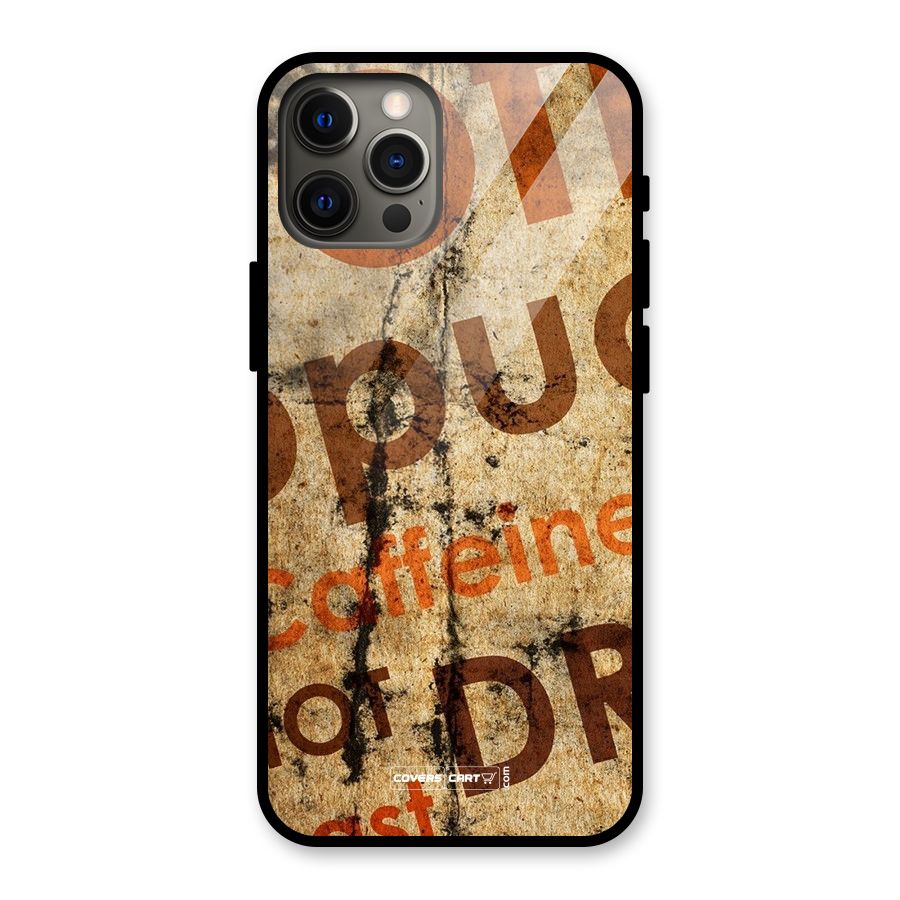 Coffee Caffeine Glass Back Case for iPhone 12 Pro Max