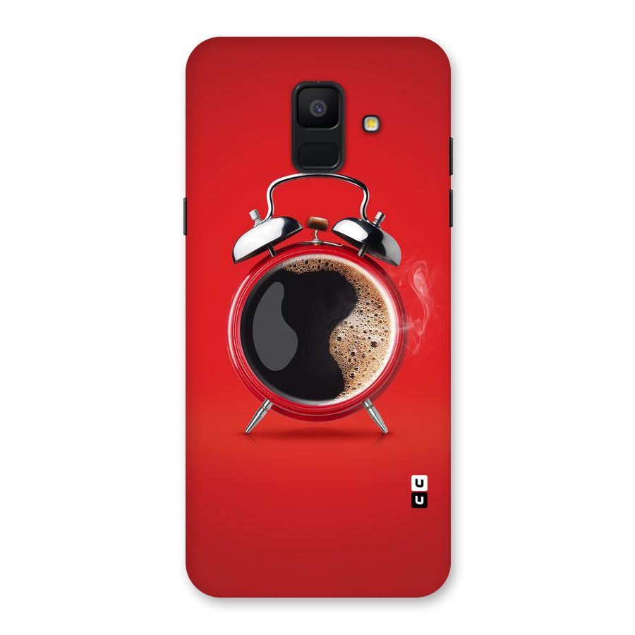 Coffee Clock Back Case for Galaxy A6 (2018)