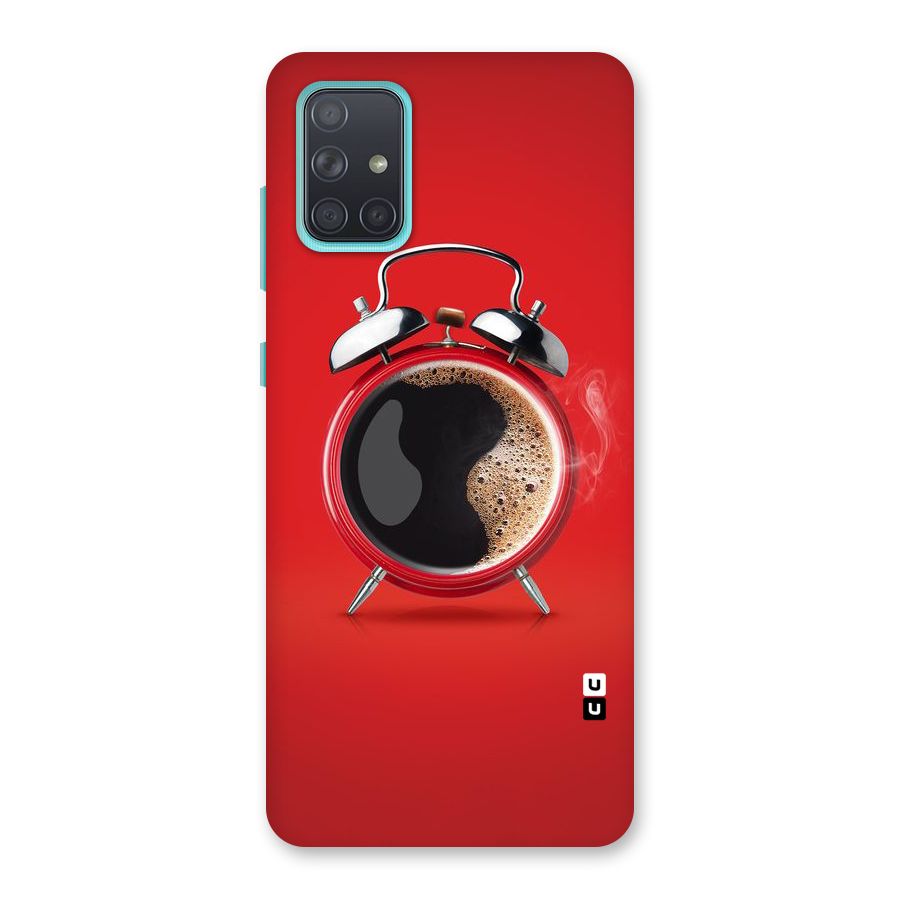 Coffee Clock Back Case for Galaxy A71