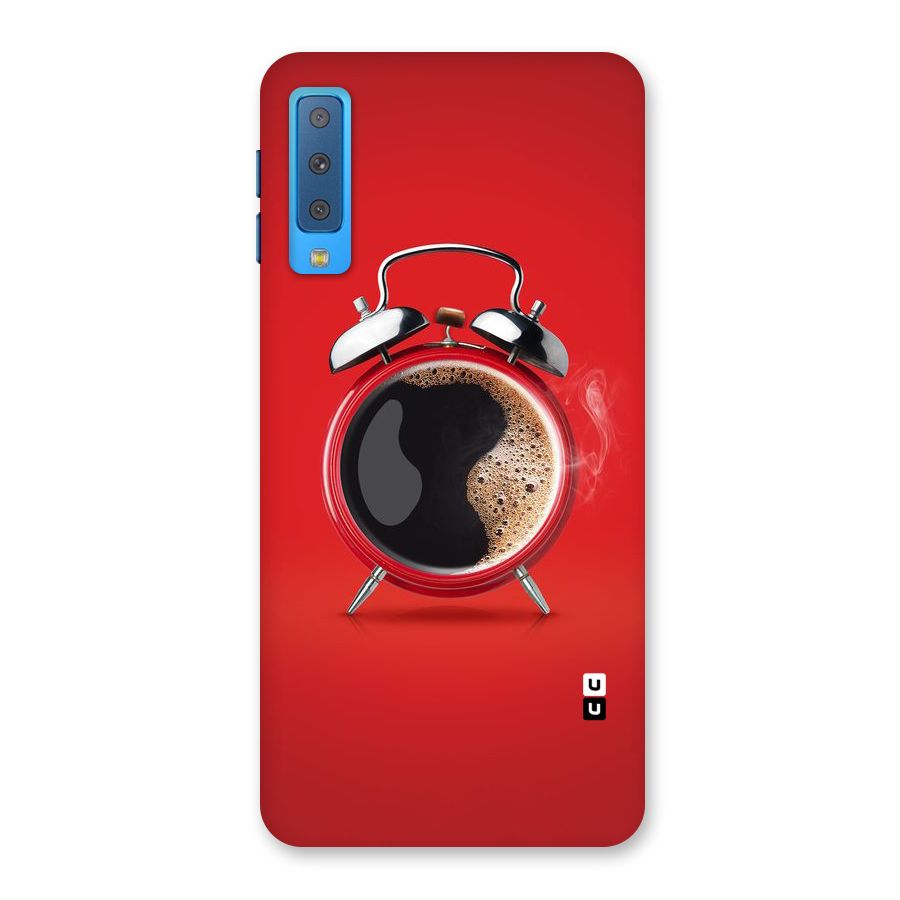 Coffee Clock Back Case for Galaxy A7 (2018)