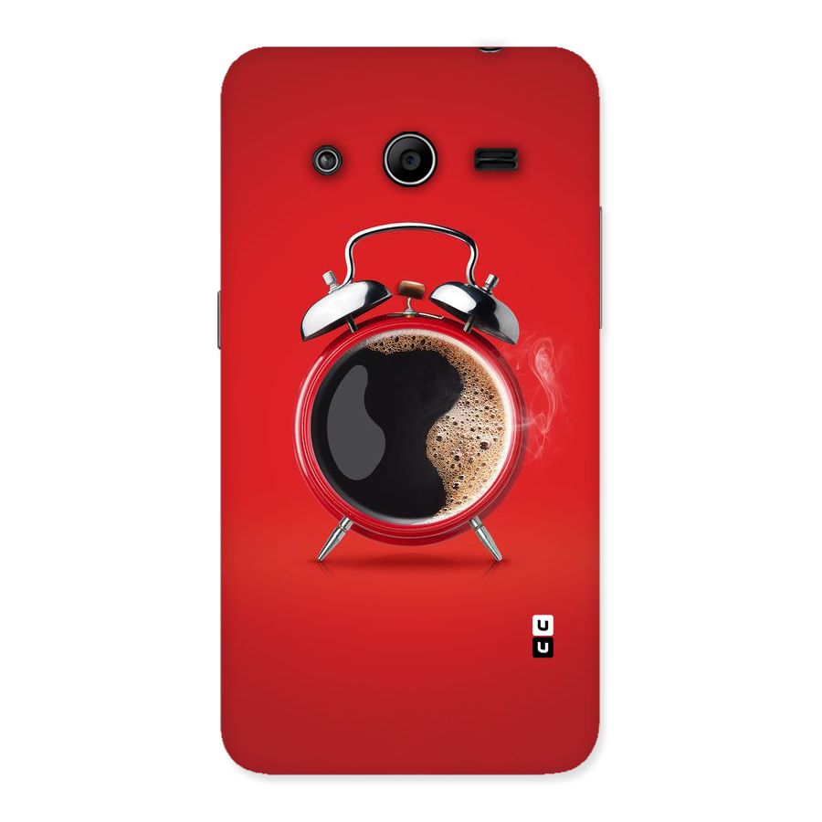 Coffee Clock Back Case for Galaxy Core 2