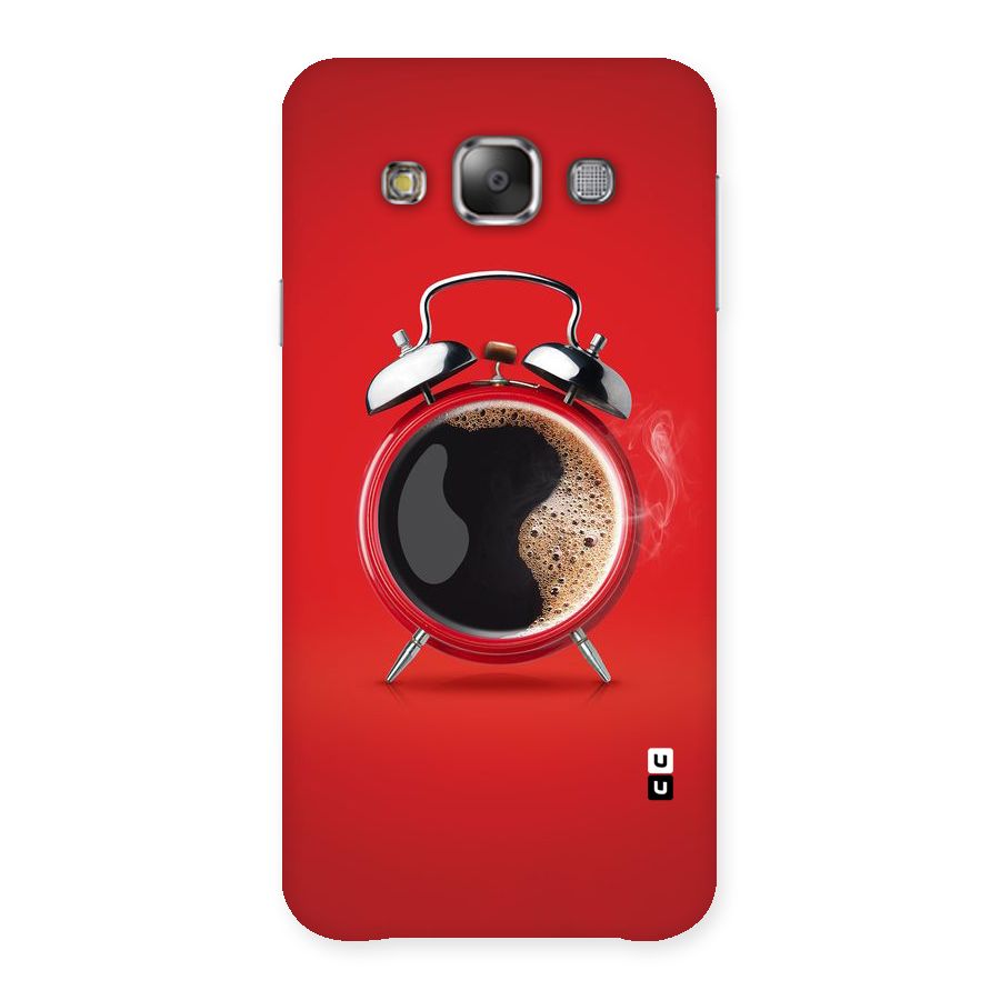 Coffee Clock Back Case for Galaxy E7
