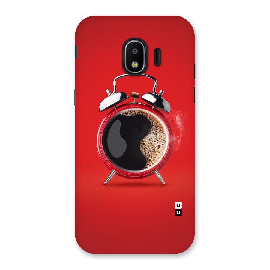 Coffee Clock Back Case for Galaxy J2 Pro 2018