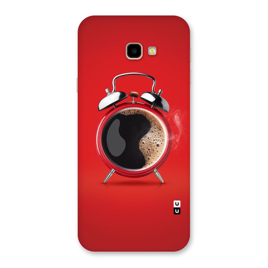 Coffee Clock Back Case for Galaxy J4 Plus