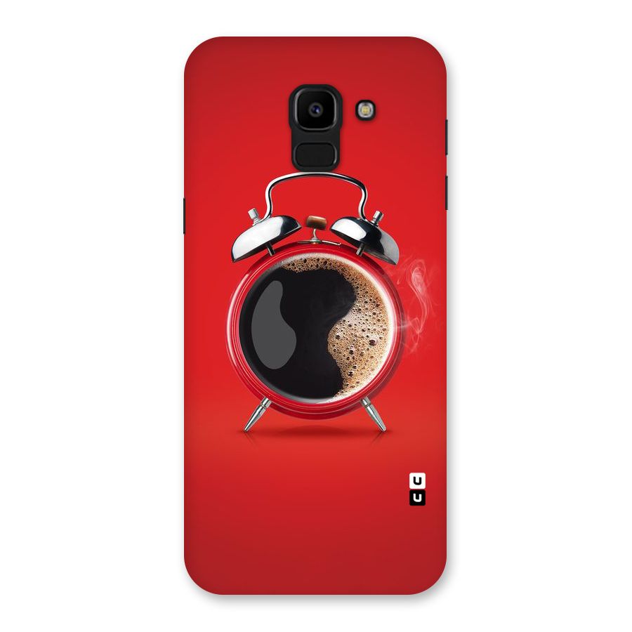 Coffee Clock Back Case for Galaxy J6