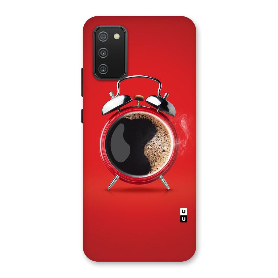 Coffee Clock Back Case for Galaxy M02s