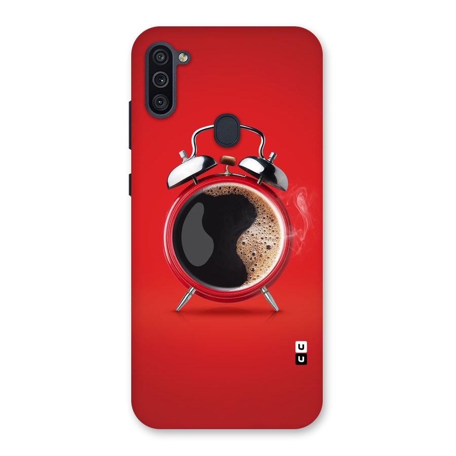 Coffee Clock Back Case for Galaxy M11