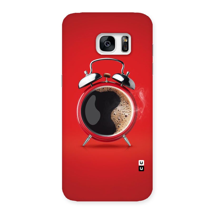 Coffee Clock Back Case for Galaxy S7 Edge