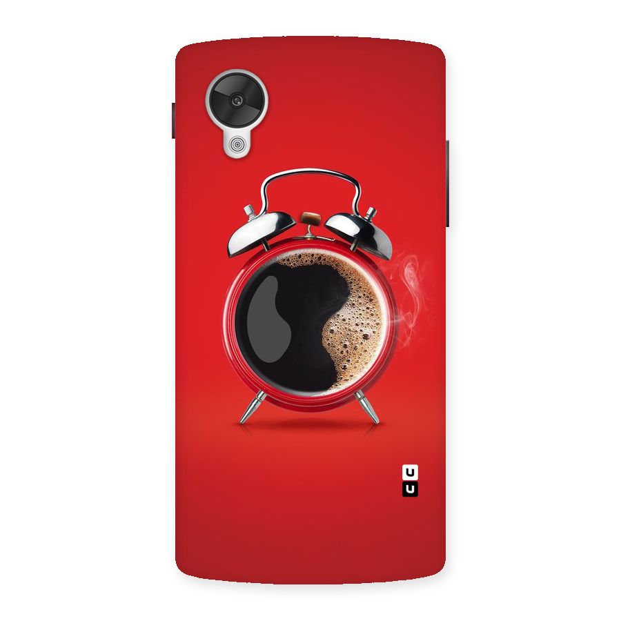 Coffee Clock Back Case for Google Nexsus 5