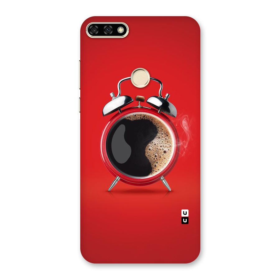 Coffee Clock Back Case for Honor 7A