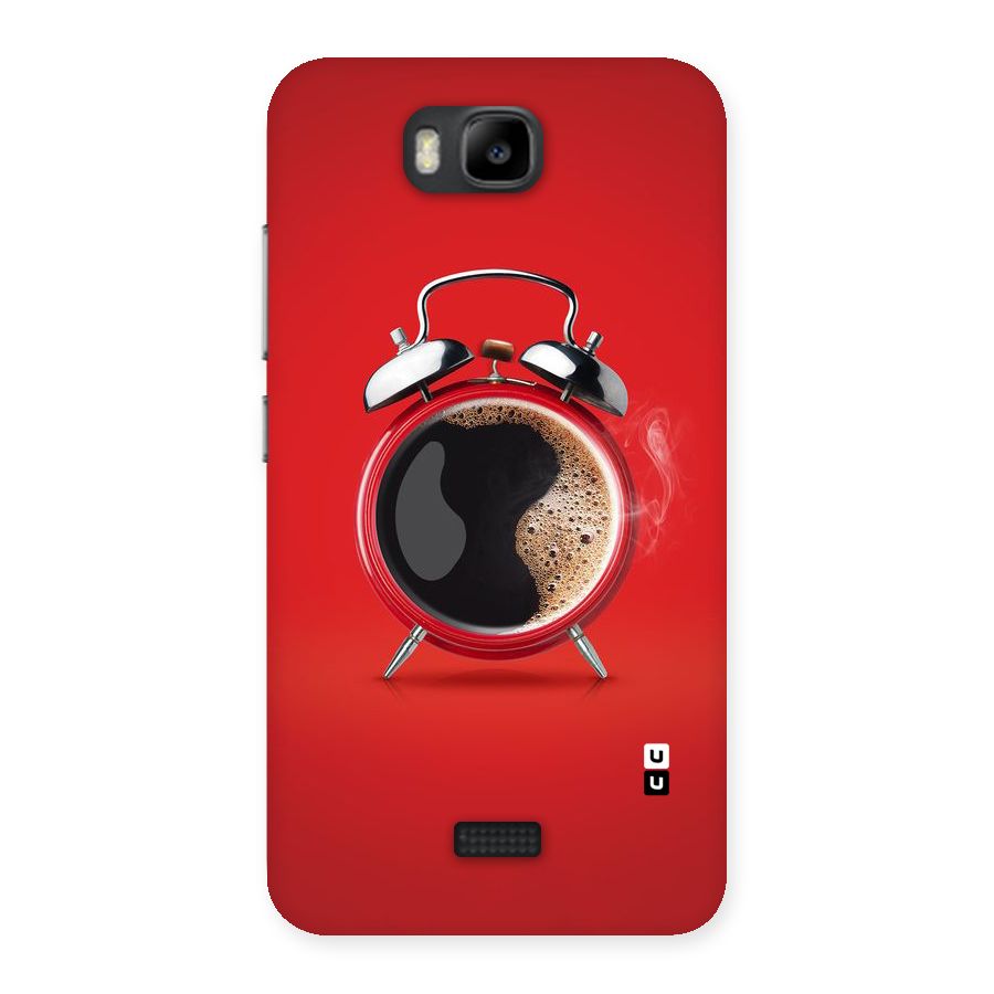 Coffee Clock Back Case for Honor Bee