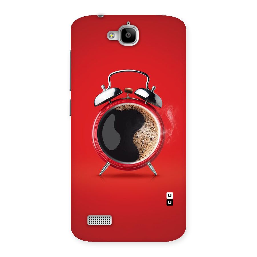 Coffee Clock Back Case for Honor Holly