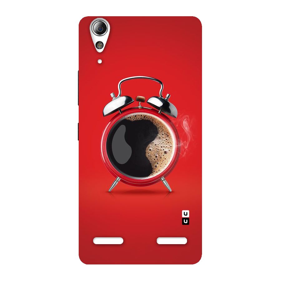 Coffee Clock Back Case for Lenovo A6000 Plus