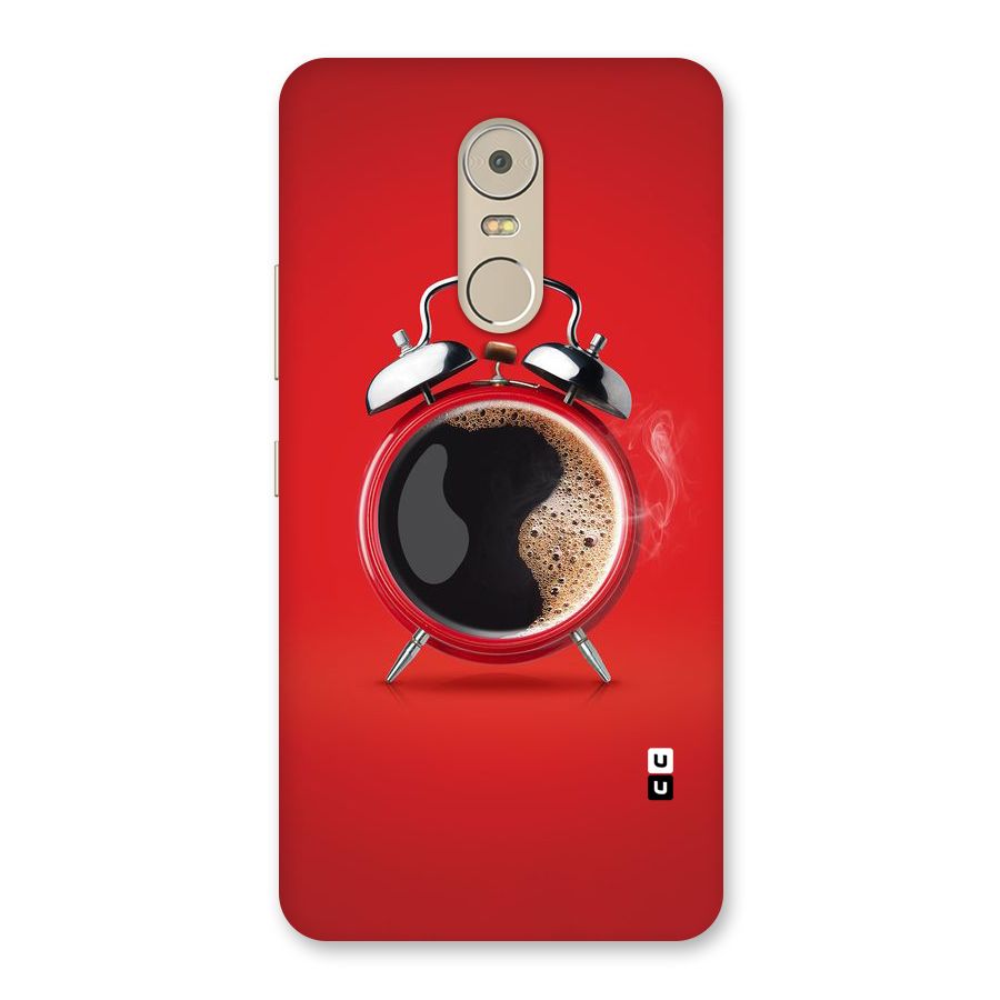 Coffee Clock Back Case for Lenovo K6 Note