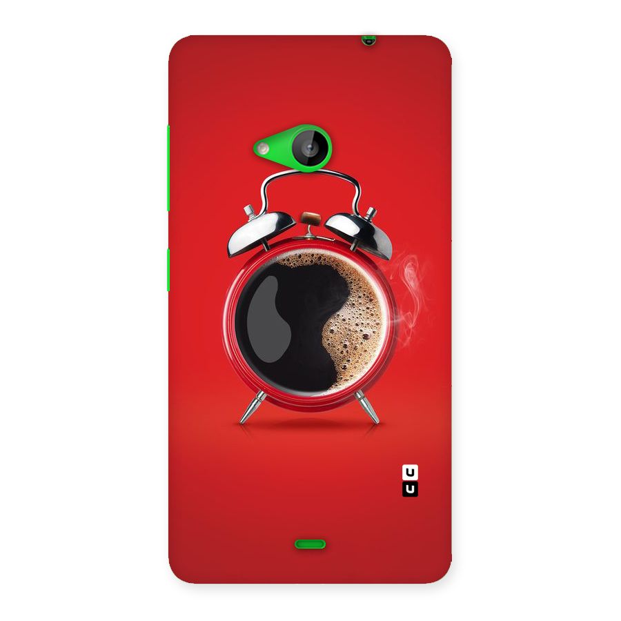 Coffee Clock Back Case for Lumia 535