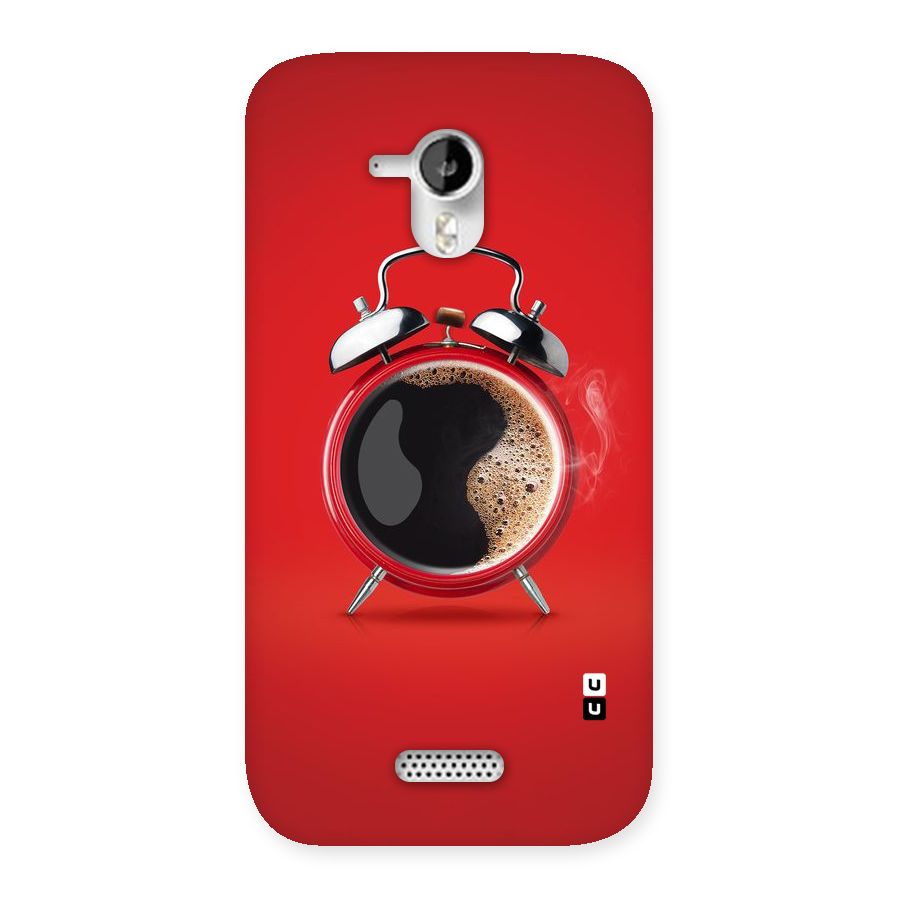 Coffee Clock Back Case for Micromax Canvas HD A116