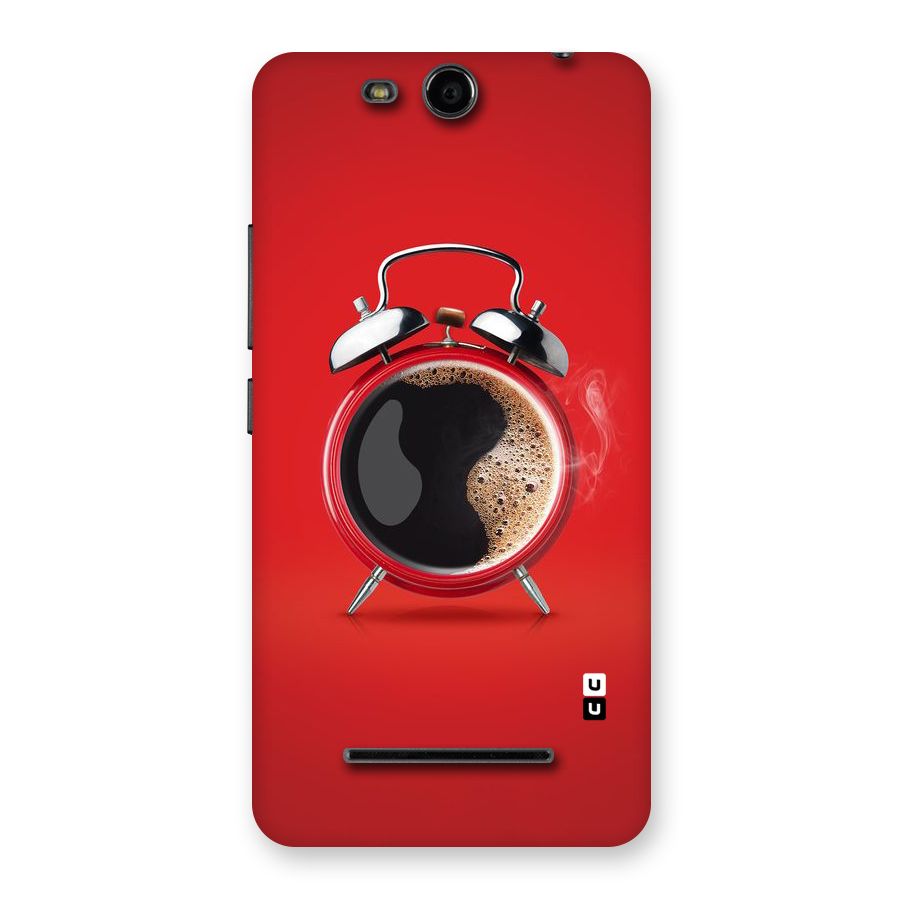 Coffee Clock Back Case for Micromax Canvas Juice 3 Q392