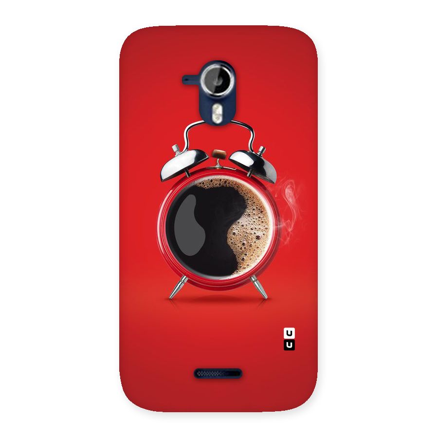 Coffee Clock Back Case for Micromax Canvas Magnus A117