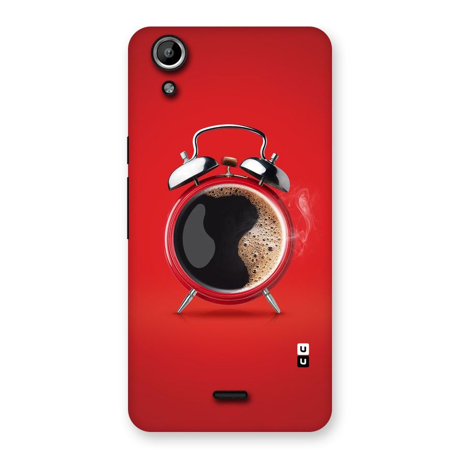 Coffee Clock Back Case for Micromax Canvas Selfie Lens Q345