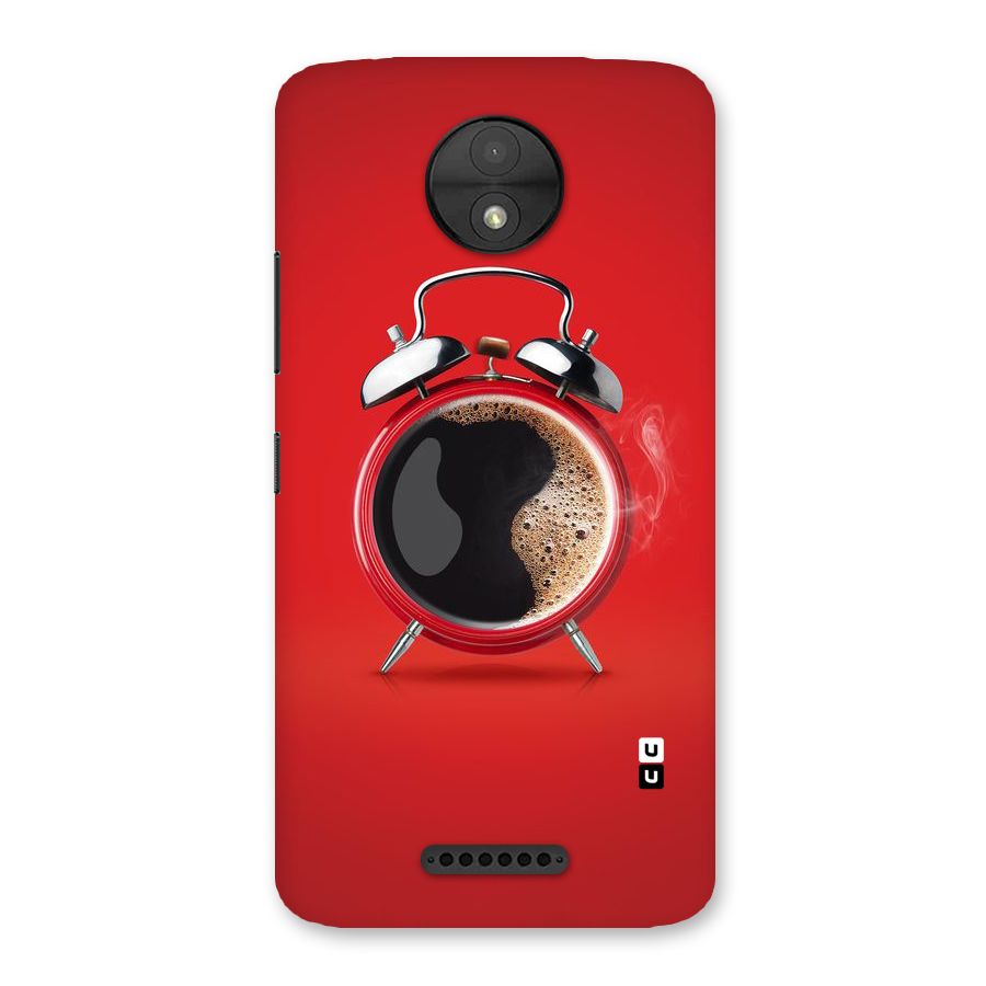 Coffee Clock Back Case for Moto C