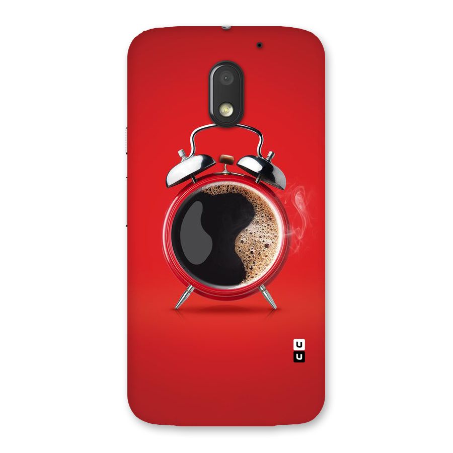 Coffee Clock Back Case for Moto E3 Power