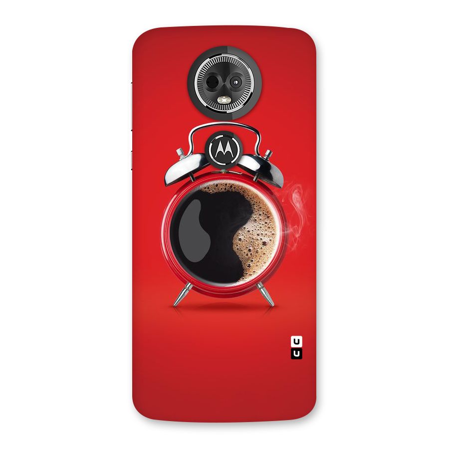 Coffee Clock Back Case for Moto E5 Plus