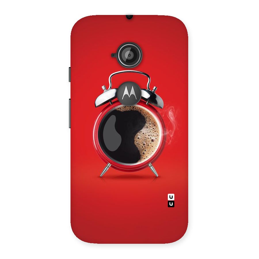 Coffee Clock Back Case for Moto E 2nd Gen