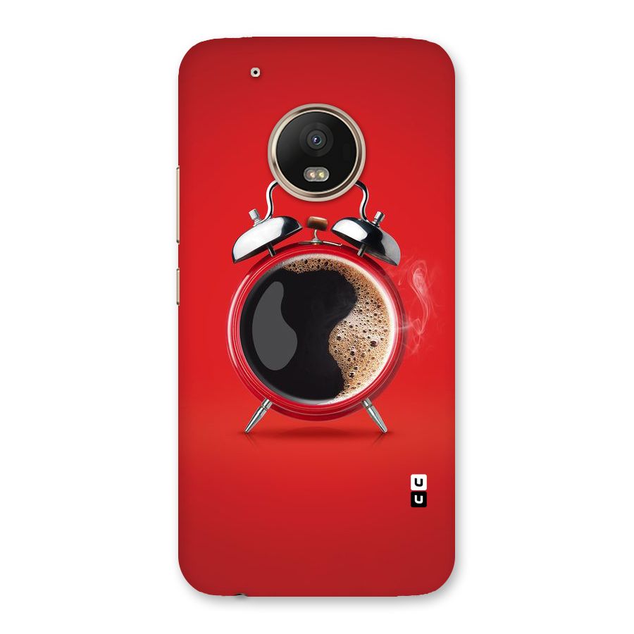Coffee Clock Back Case for Moto G5 Plus