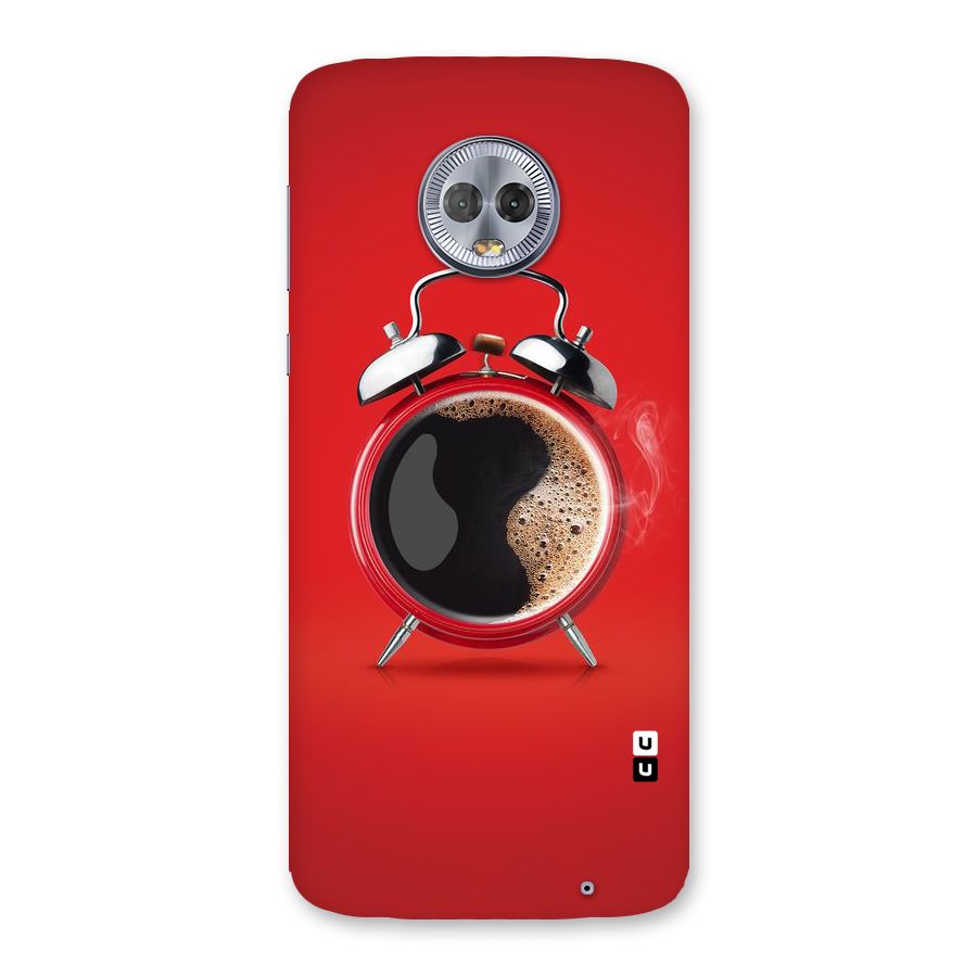 Coffee Clock Back Case for Moto G6 Plus