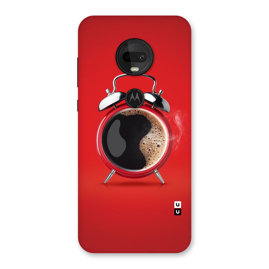 Coffee Clock Back Case for Moto G7