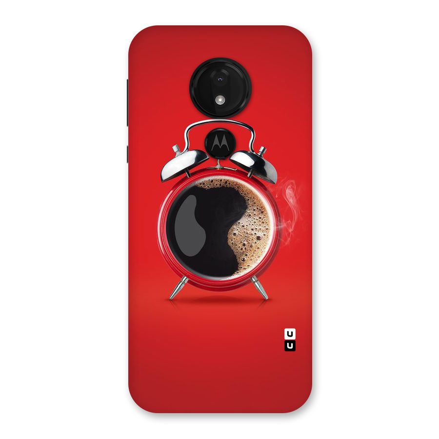 Coffee Clock Back Case for Moto G7 Power