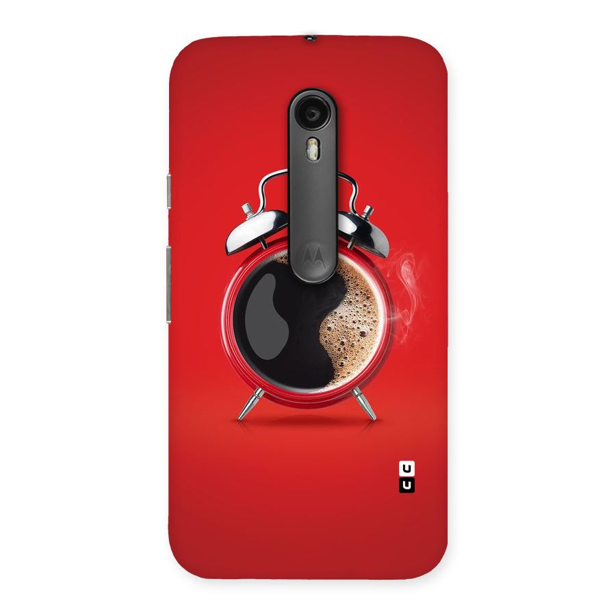 Coffee Clock Back Case for Moto G Turbo