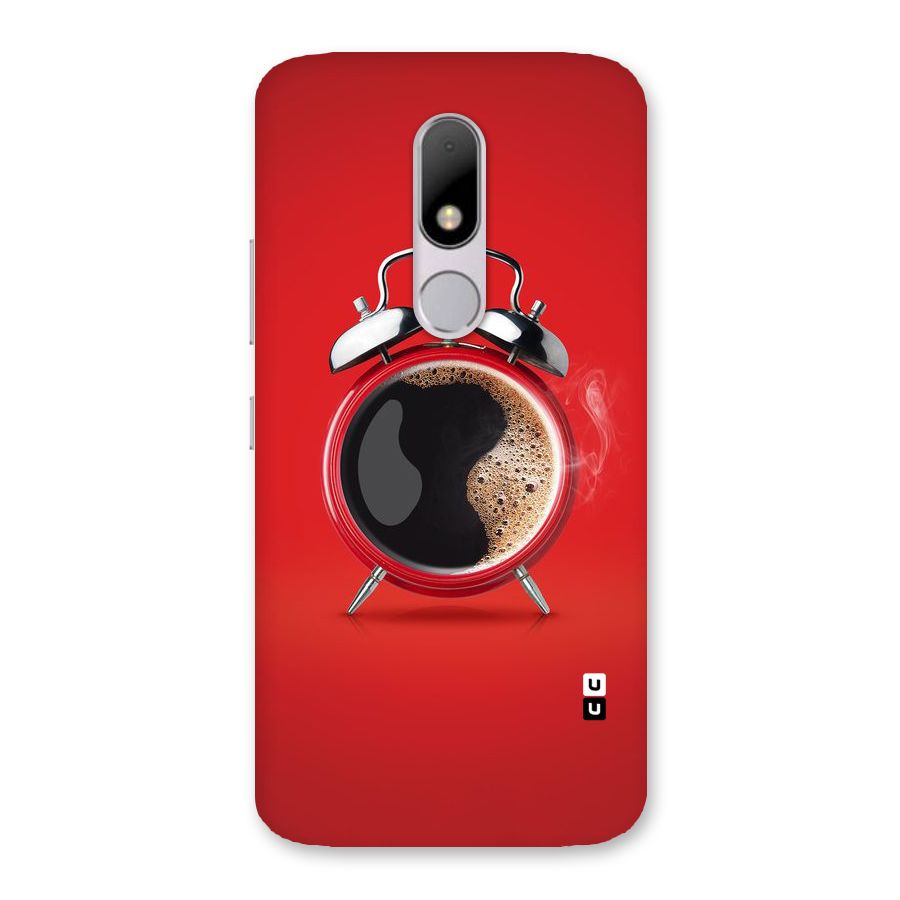 Coffee Clock Back Case for Moto M