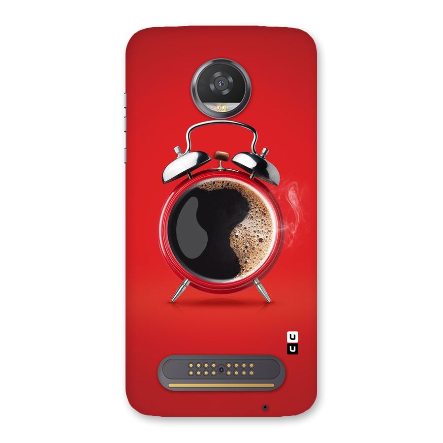 Coffee Clock Back Case for Moto Z2 Play