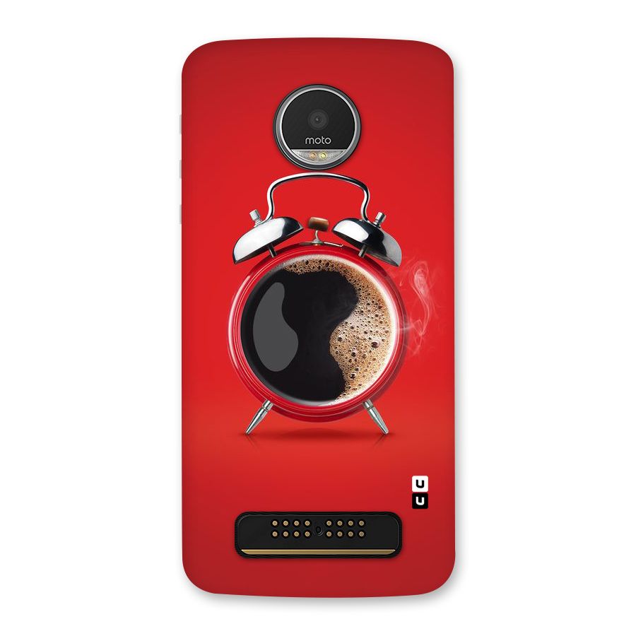 Coffee Clock Back Case for Moto Z Play