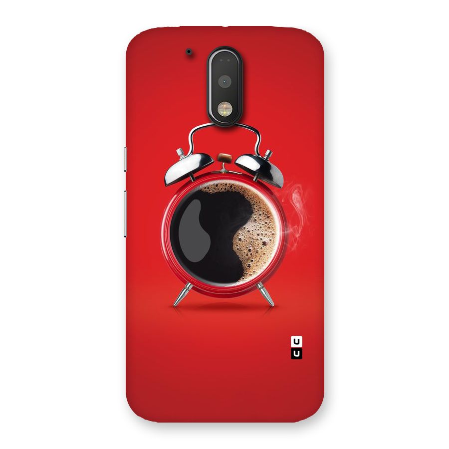 Coffee Clock Back Case for Motorola Moto G4 Plus