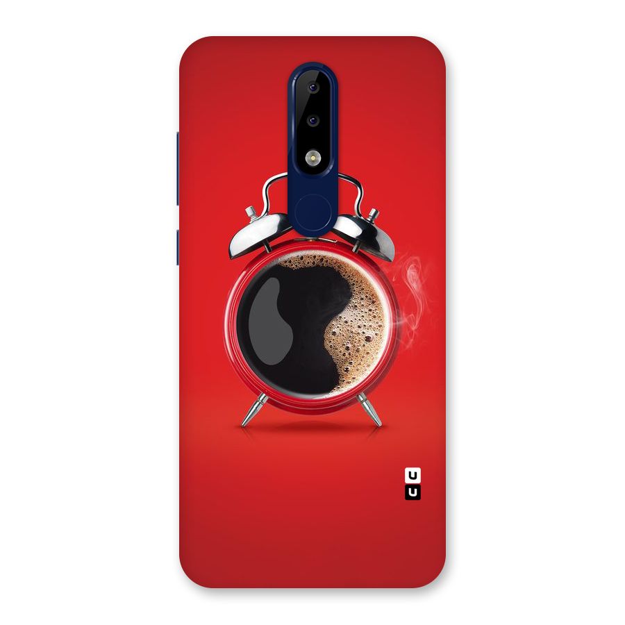 Coffee Clock Back Case for Nokia 5.1 Plus
