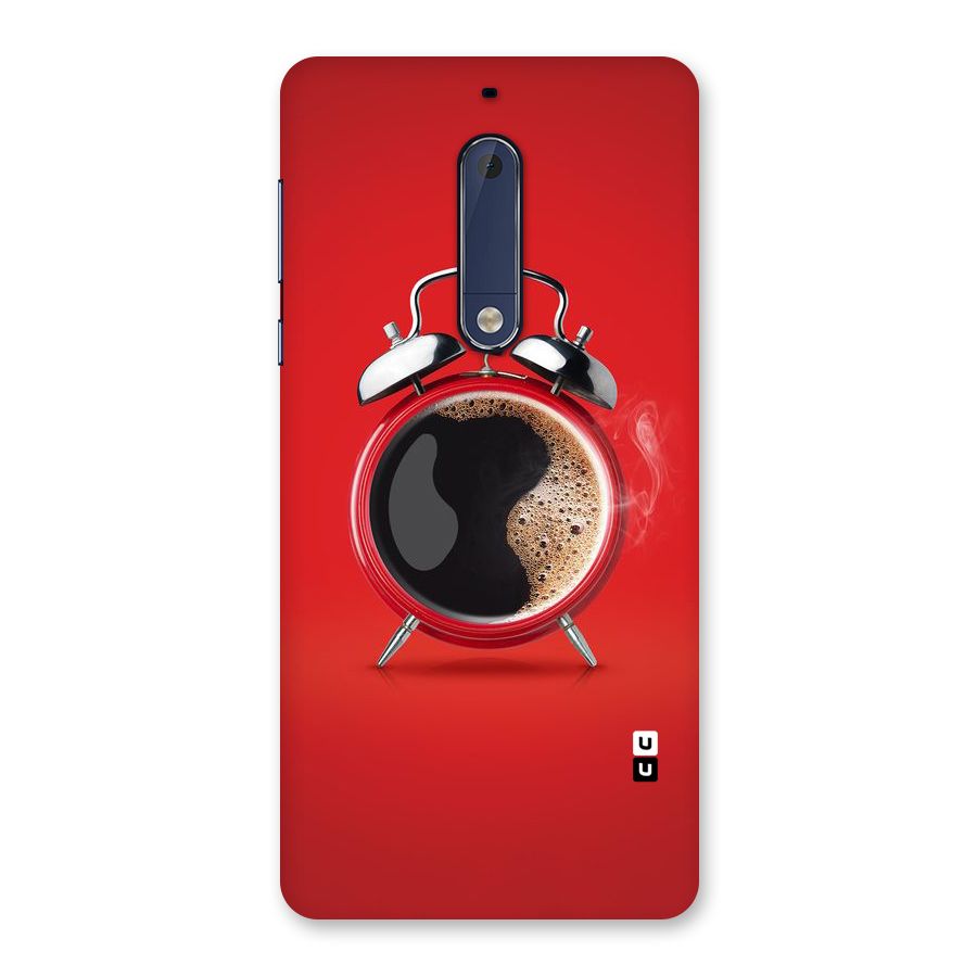 Coffee Clock Back Case for Nokia 5
