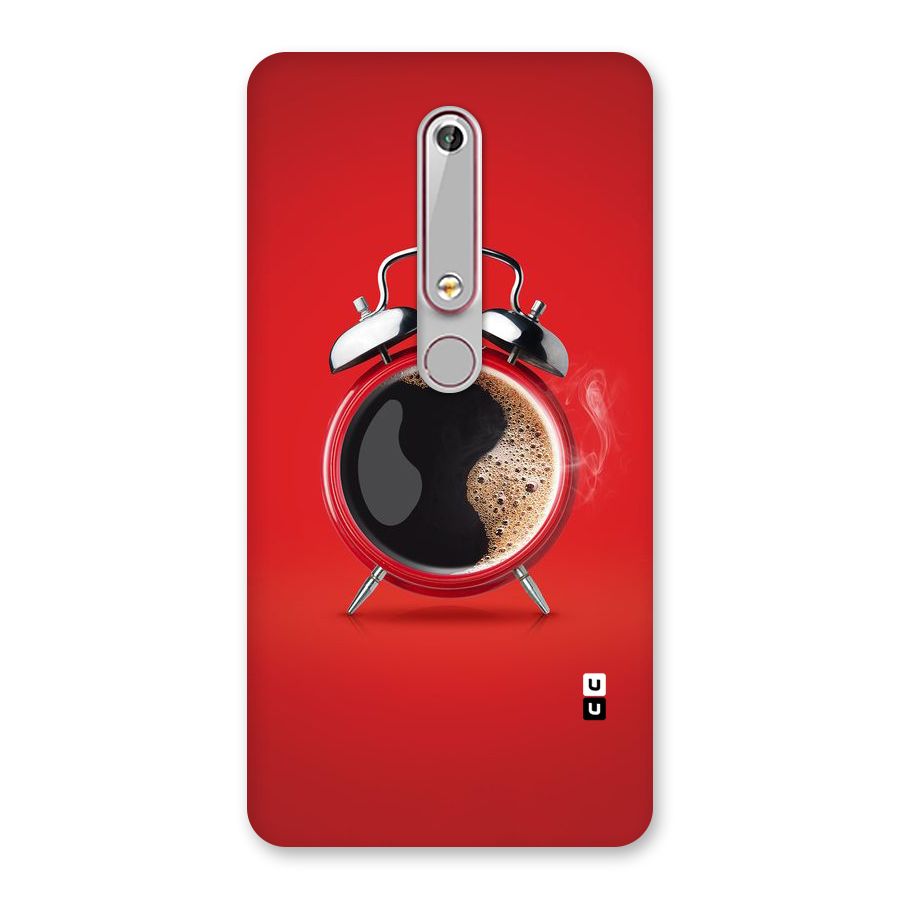 Coffee Clock Back Case for Nokia 6.1